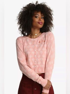 Her Universe pink Star Wars Naboo Symbol Cardigan 2017 Convention Exclusive L